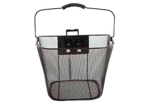 METALOWY KOSZYK ROWEROWY NA CLICK czarny